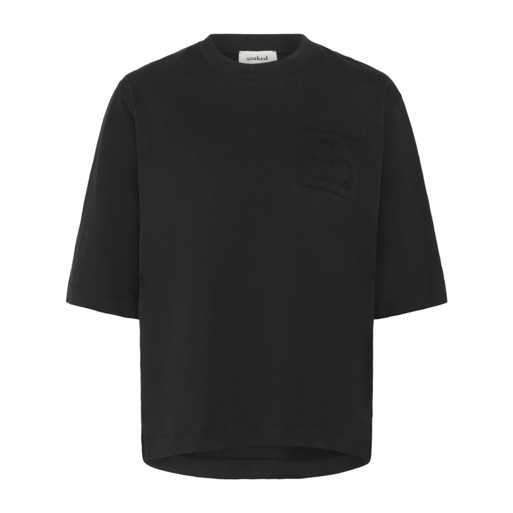 Soaked In Luxury Women's Black Logo Tee Top - T-Shirts - S - Tops