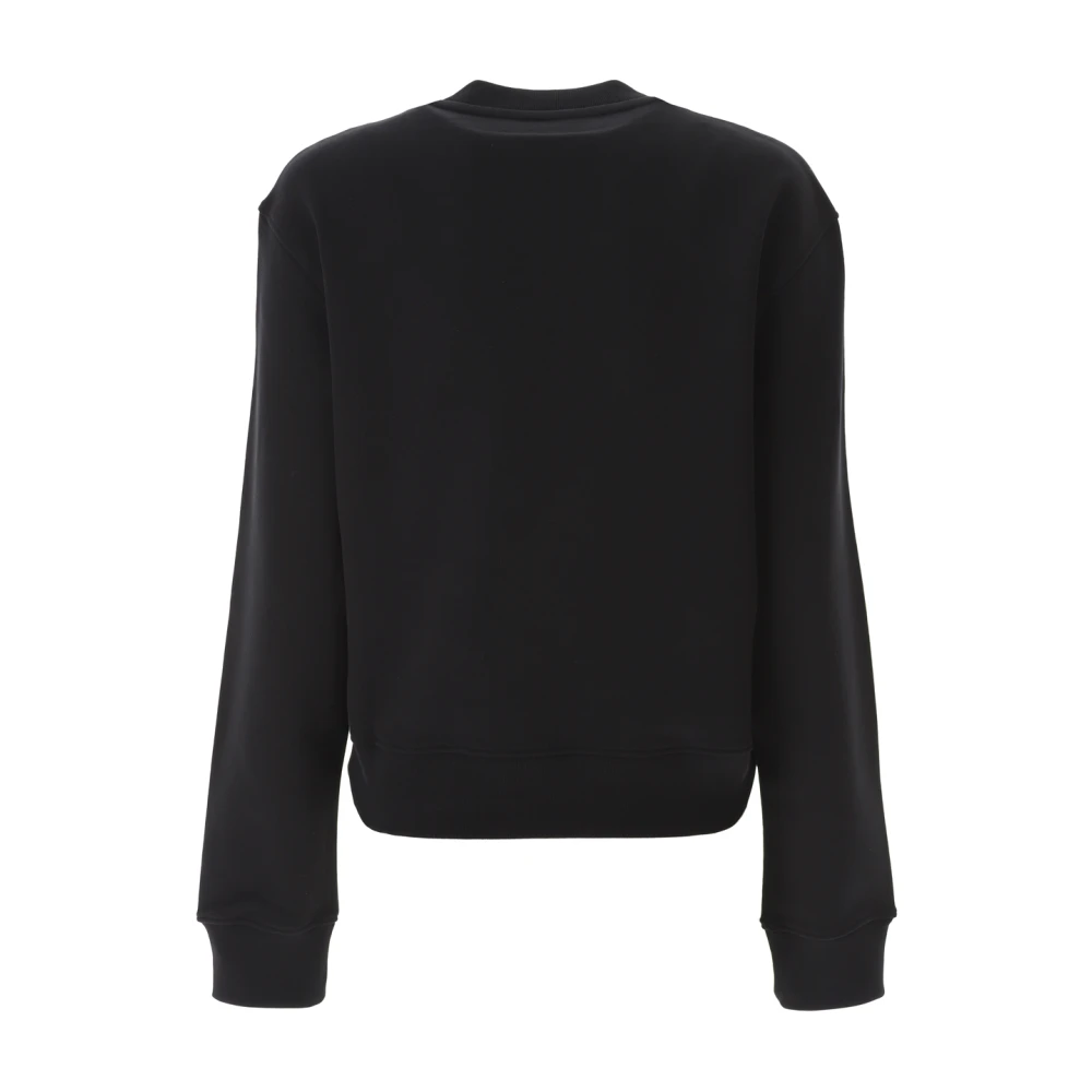 Moschino Cropped Teddy Jewel Sweatshirt Black Dames