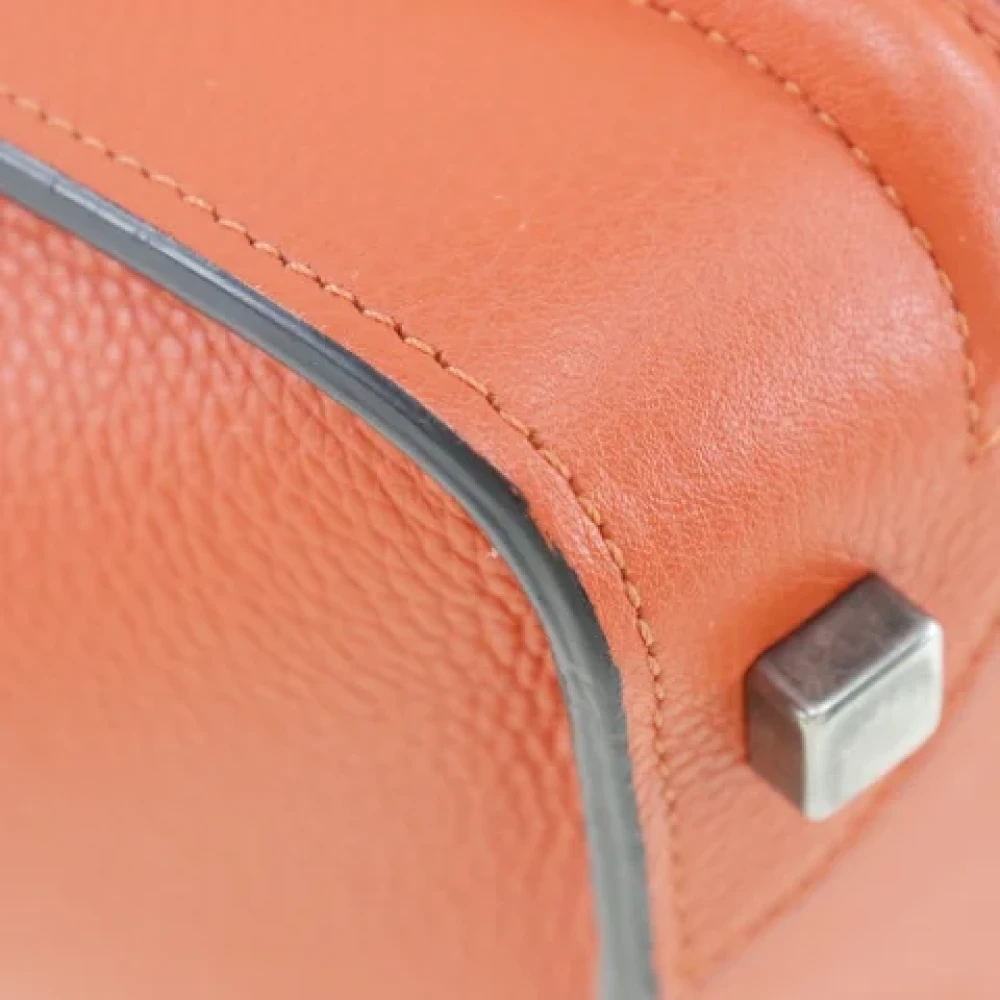 Celine Vintage Pre-owned Leather celine-bags Orange Dames