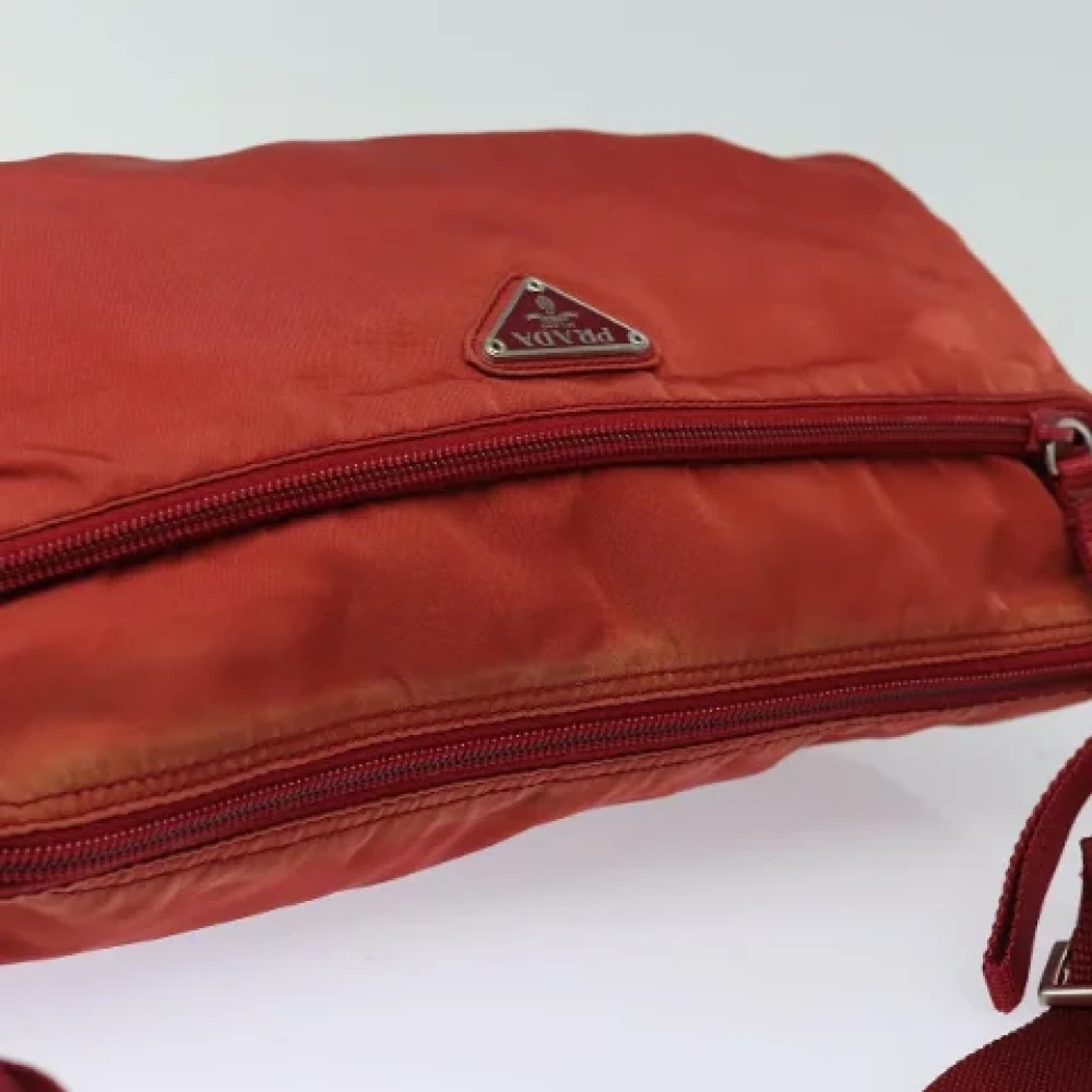 Prada Vintage Pre-owned Nylon prada-bags Red Dames