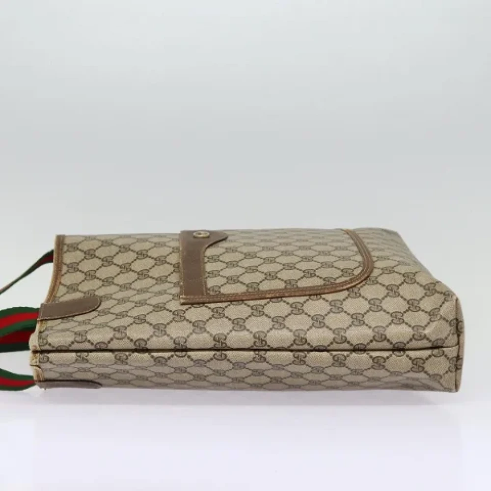 Gucci Vintage Pre-owned Leather totes Beige Dames