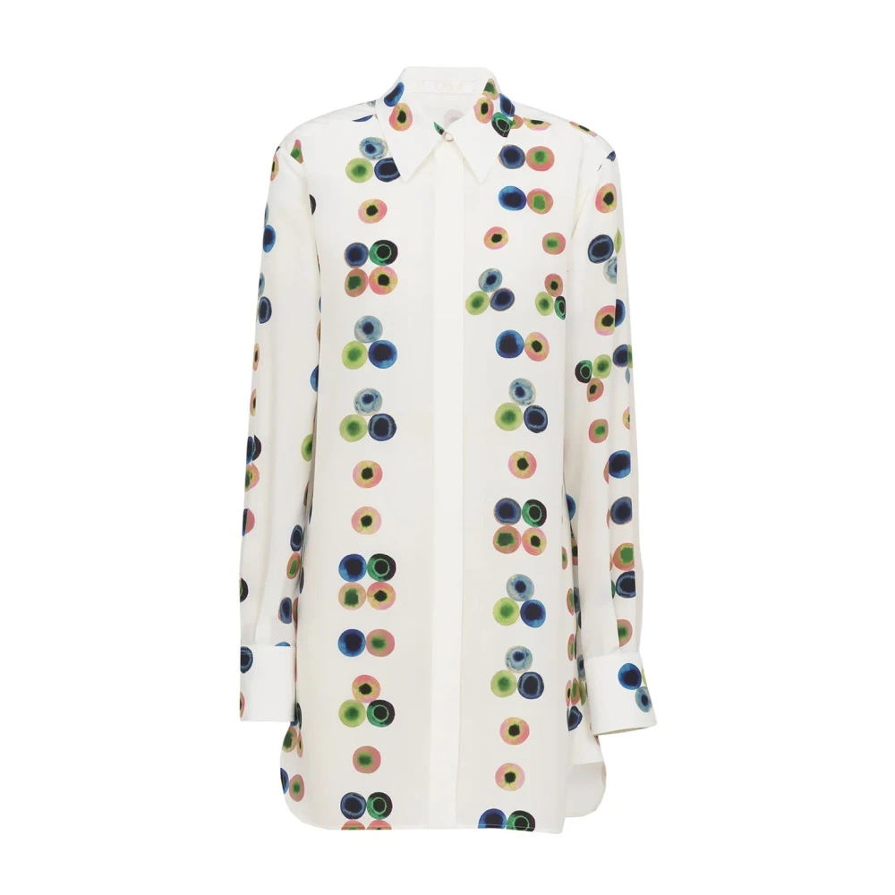 Chloé Women's Multicolor Shirt Dresses, S, Chemisier Dress