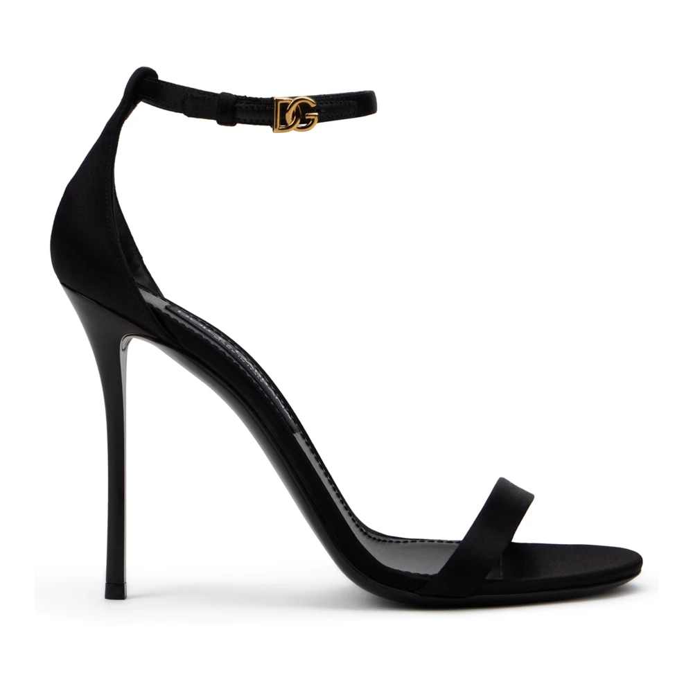 Dolce & Gabbana Vrouw Zwart Schoenen Dames, 40 Eu, Leer, Hakken In Lakleer En Fluweel
