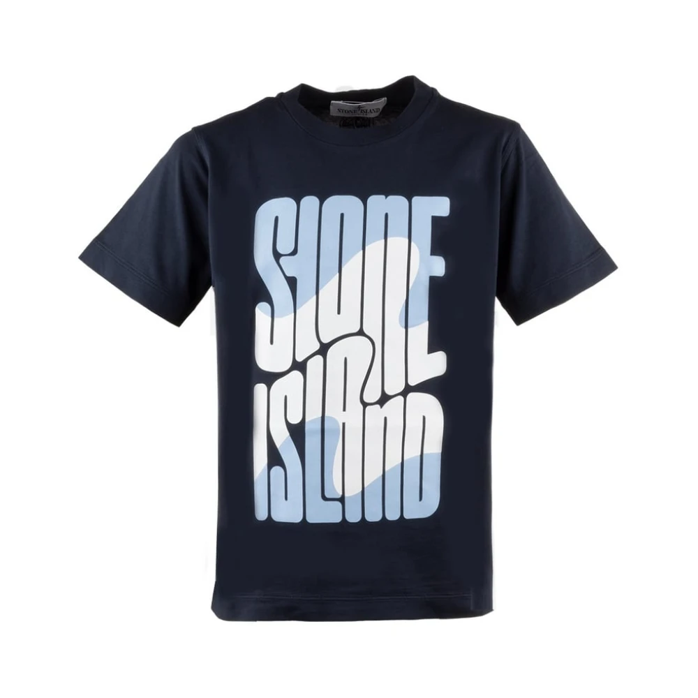 Stone Island Boys Blue T-Shirts,, T-Shirts And Polos Size 10 Y