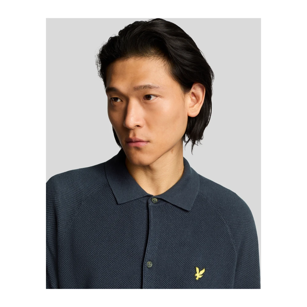 Lyle & Scott Mid Knits Linnenmix Gebreid Overhemd Beige Heren
