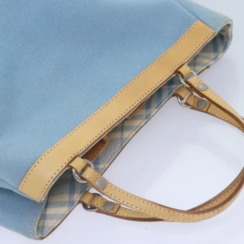 Burberry Vintage Pre-owned Canvas handbags Blue Dames
