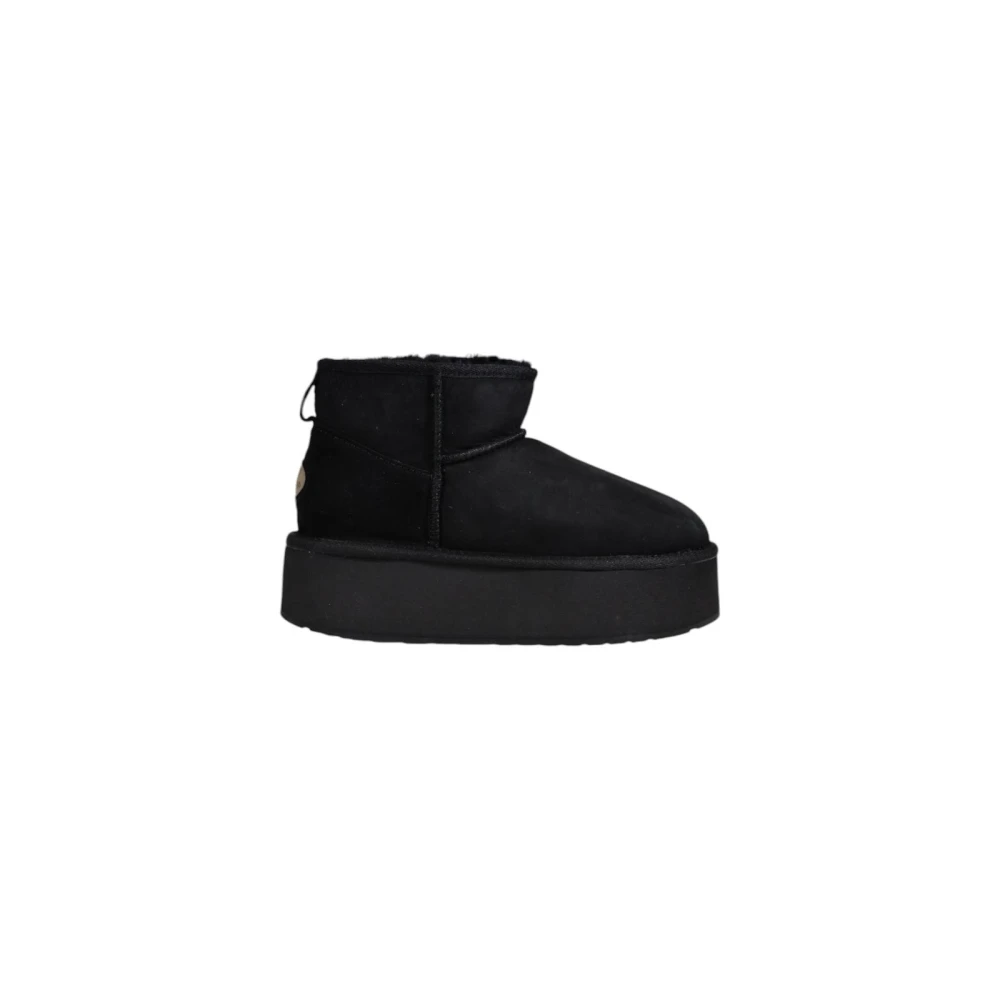 Emu Platform Mini Sheepskin Boots - Female - Winter Boots - Black - 8 Uk - Shoes