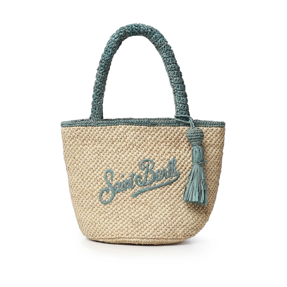 Mc2 Saint Barth Beige Shopping Bags, Female, One Size, Raffia Shoulder Bag