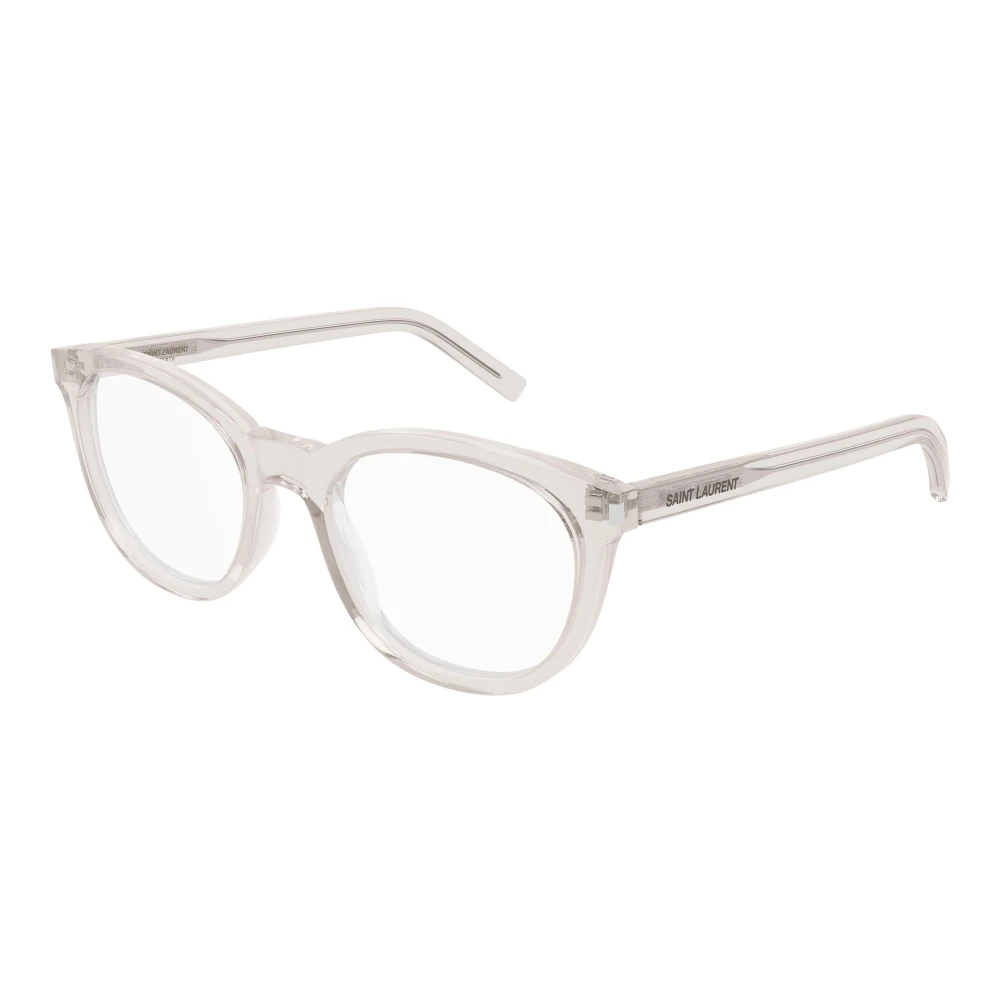 Saint Laurent Transparant Beige Brillenmonturen Beige Unisex