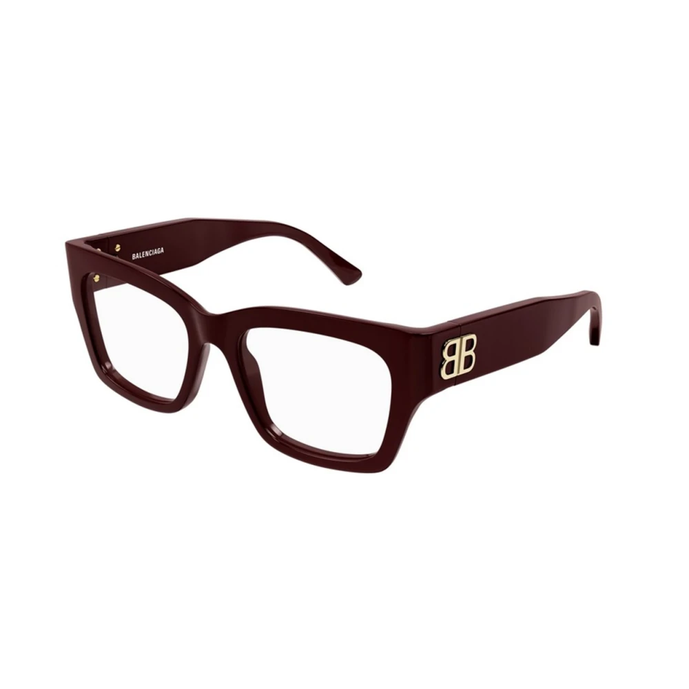 Balenciaga Burgundy Bb0325O 004 Zonnebril Red Dames