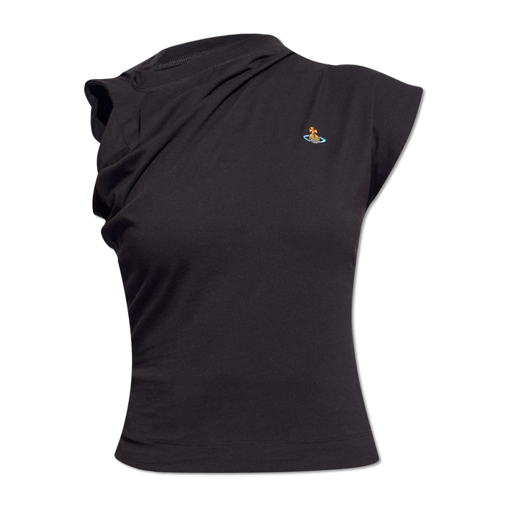 Vivienne Westwood Stijlvolle Katoenen T-shirt voor Vrouwen Black Dames