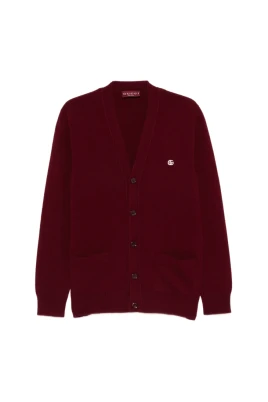 Ull-cashmere kofta med broderi