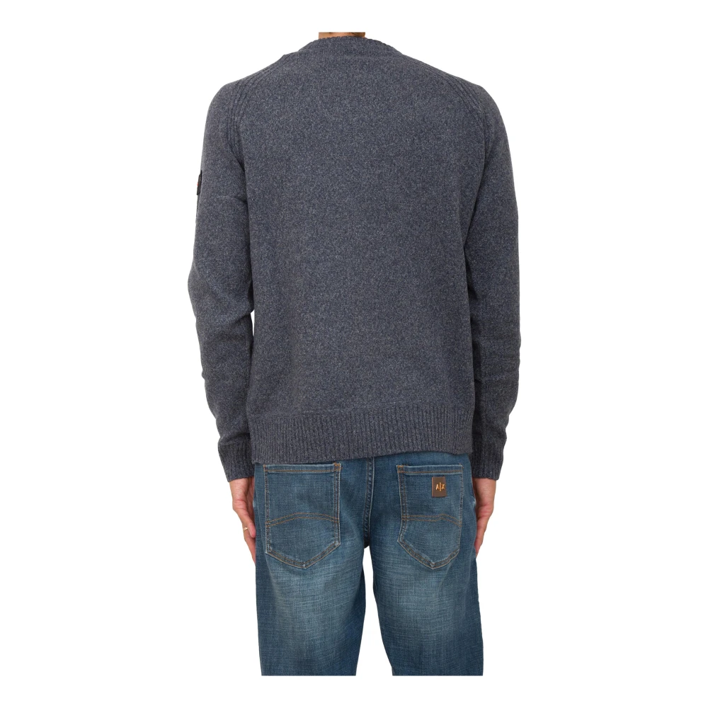 Peuterey Blauwe Gebreide Trui Blue Heren