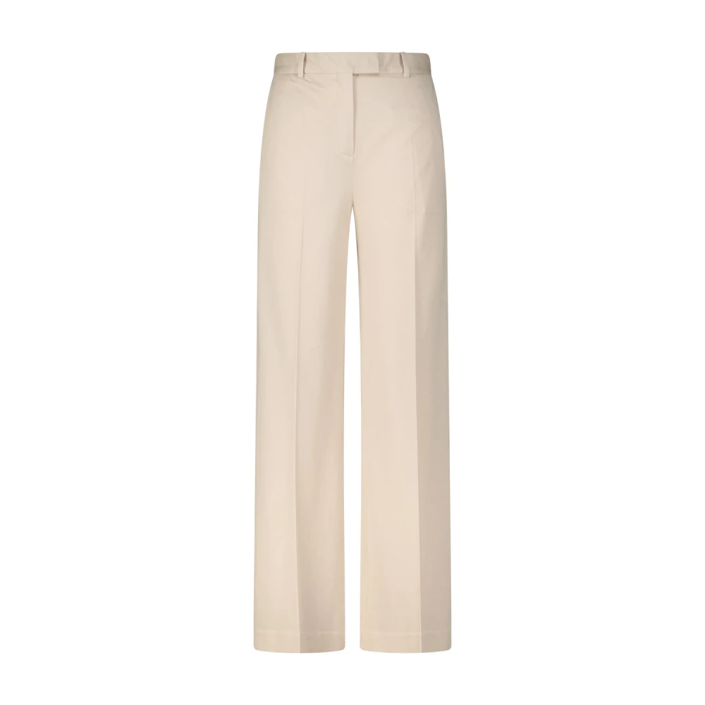 Circolo 1901 Women's Beige Elegant Trousers With Pleats - Straight Trousers - Xs - Trousers