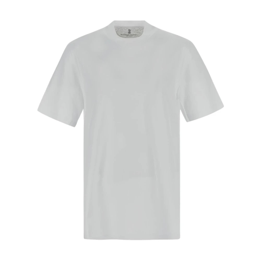 BRUNELLO CUCINELLI Katoenen T-shirt White Heren