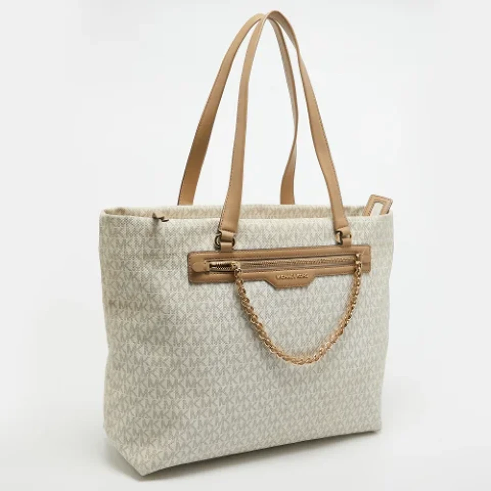 Michael Kors Pre-owned Leather totes Beige Dames