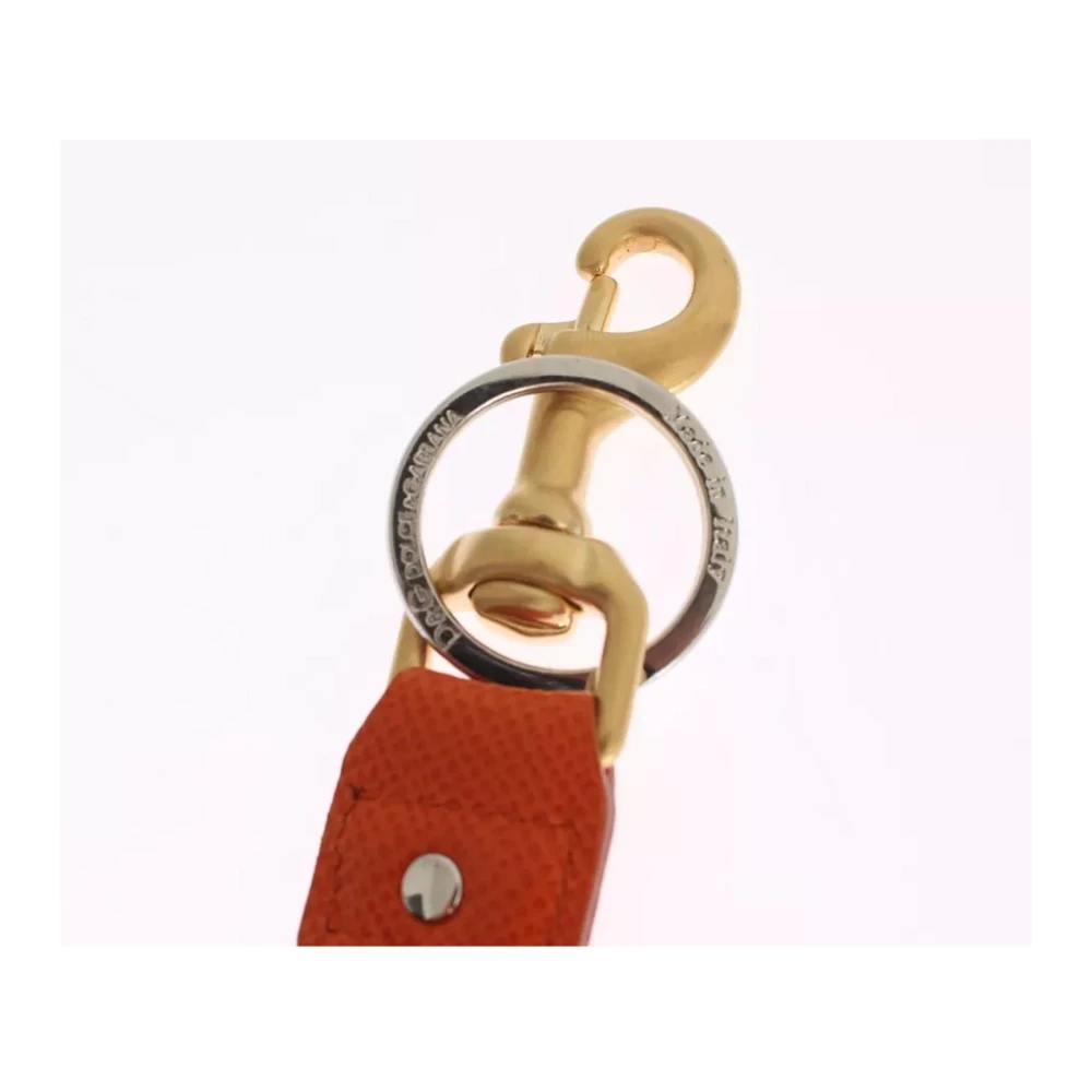 Dolce & Gabbana Raffia Kwast Sleutelhanger Multicolor Metalen Details Multicolor Dames