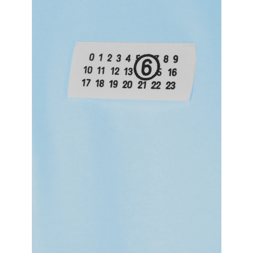 MM6 Maison Margiela Katoenen Logo T-Shirt Blue Heren