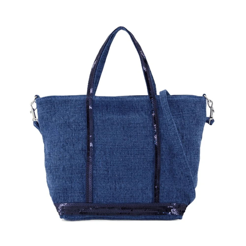 Vanessa Bruno Women's Blue Shopping Bags, One Size, Linen Crossbody Bag