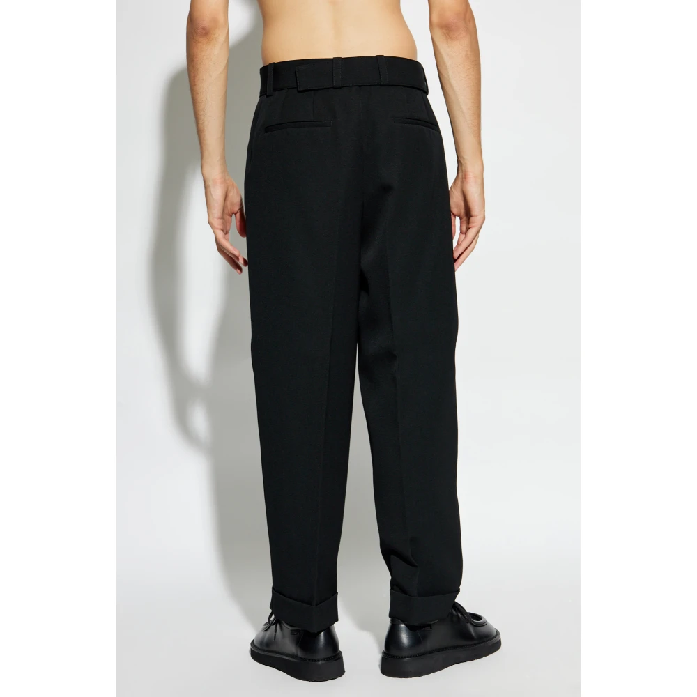 Jil Sander Broek met riem Black Heren