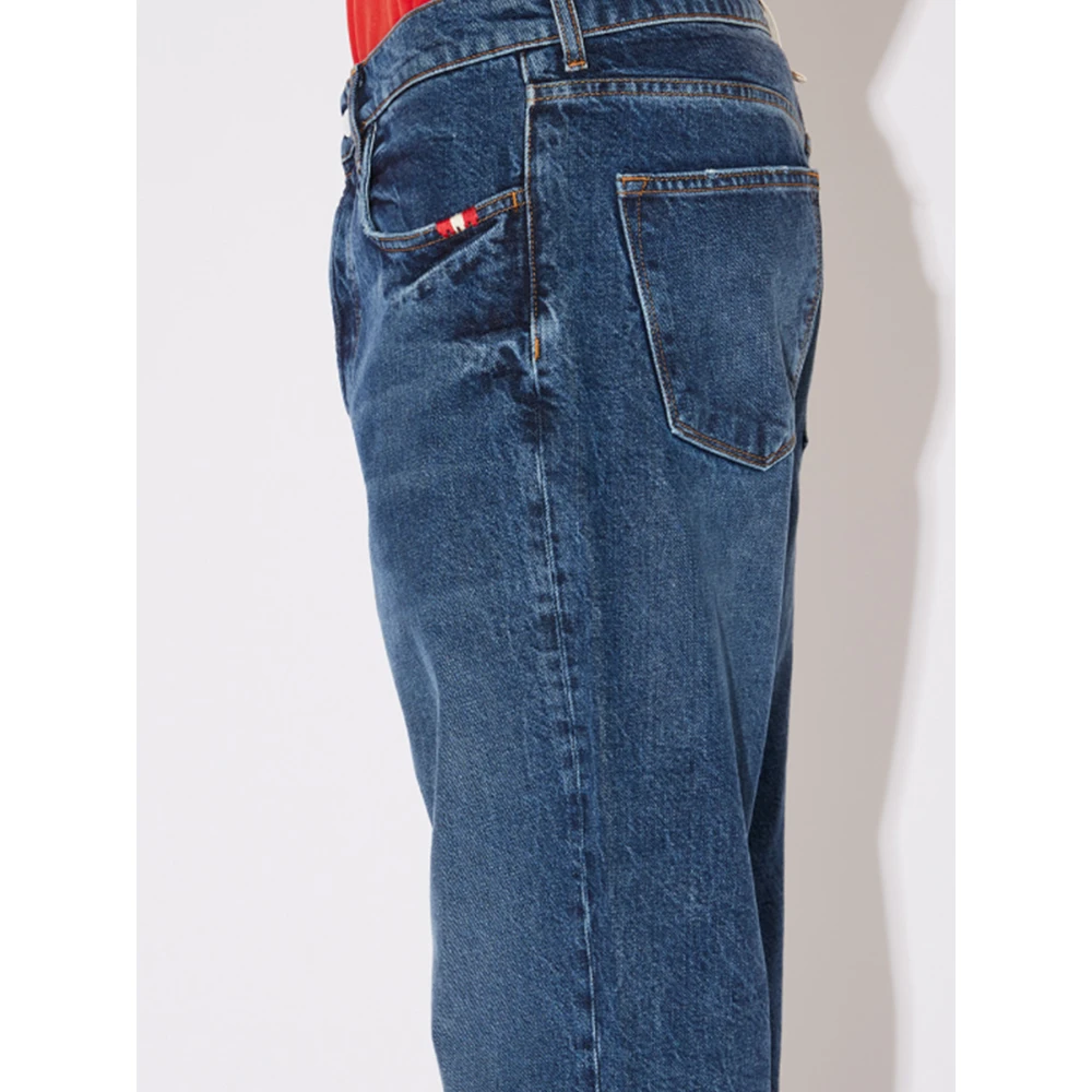 Amish Denim Jeremiah Jeans in Blauw Blue Heren