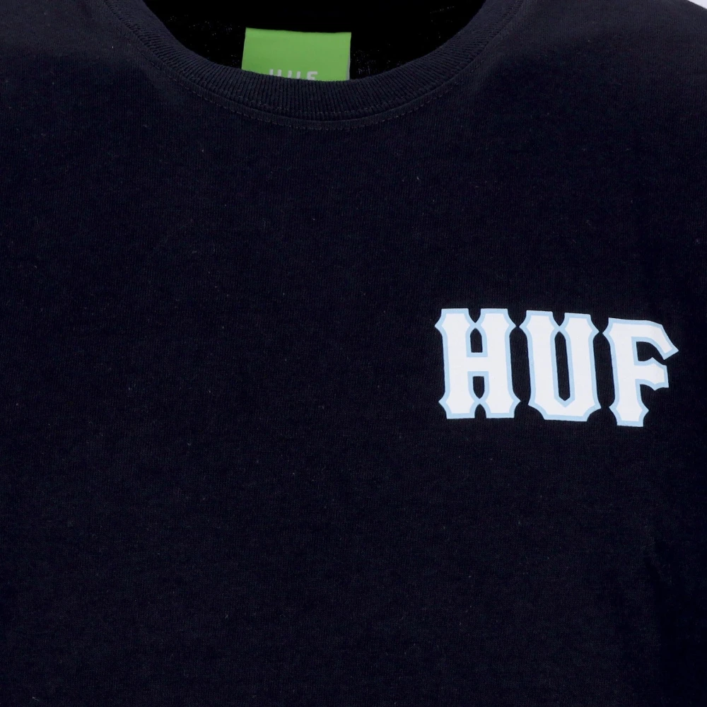 HUF Zwarte Ice Dice Tee Korte Mouw Blue Heren