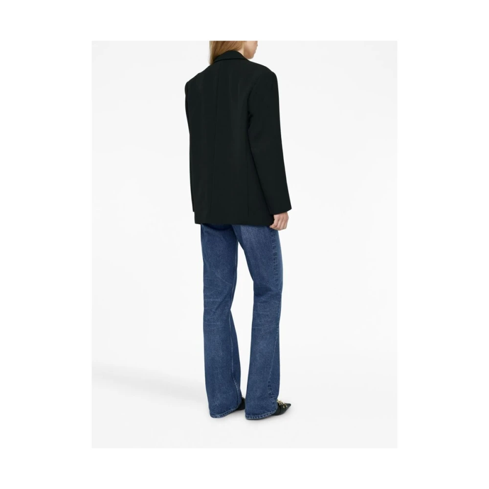 Anine Bing Quinn Wol Blazer Black Dames