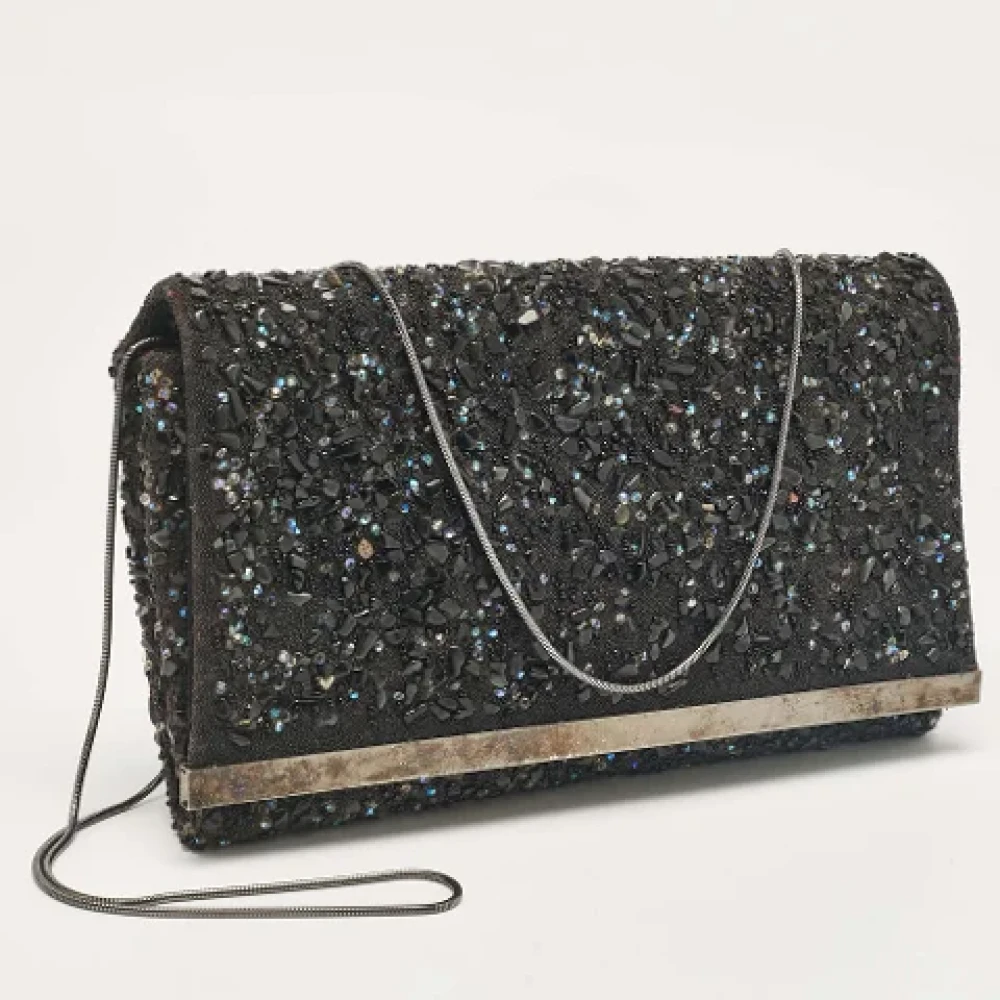 Carolina Herrera Pre-owned Fabric clutches Black Dames