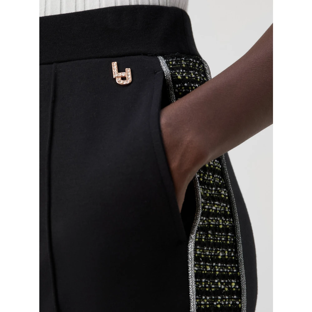Liu Jo Sportieve Zwarte Streep Broek Black Dames
