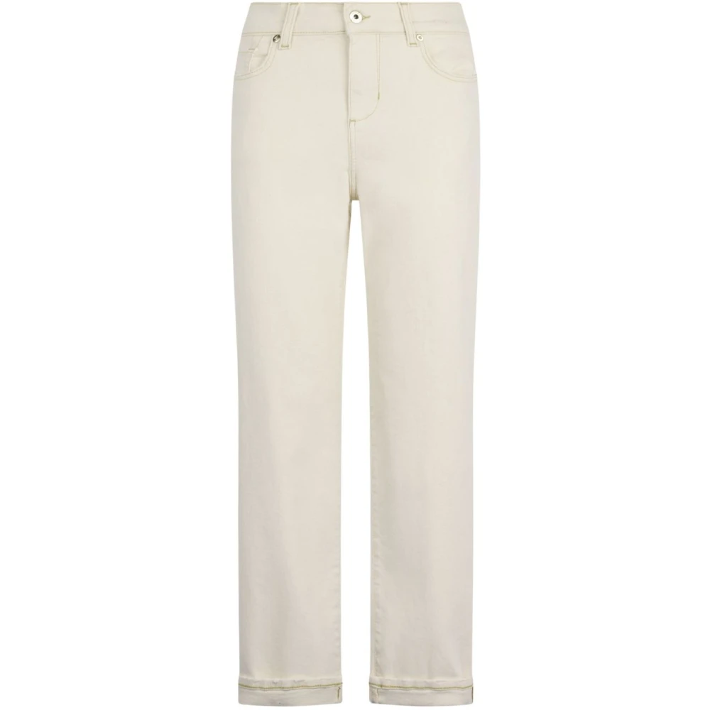 Liu Jo Women's Beige Straight Fit Jeans, W28, Straight Jeans