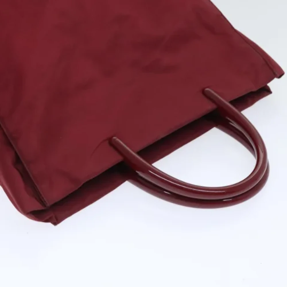 Prada Vintage Pre-owned Nylon handbags Red Dames