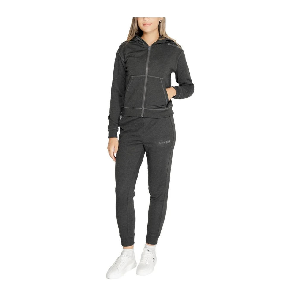 Calvin Klein Herfst Winter Dames Polyester Sweater Collectie Gray Heren