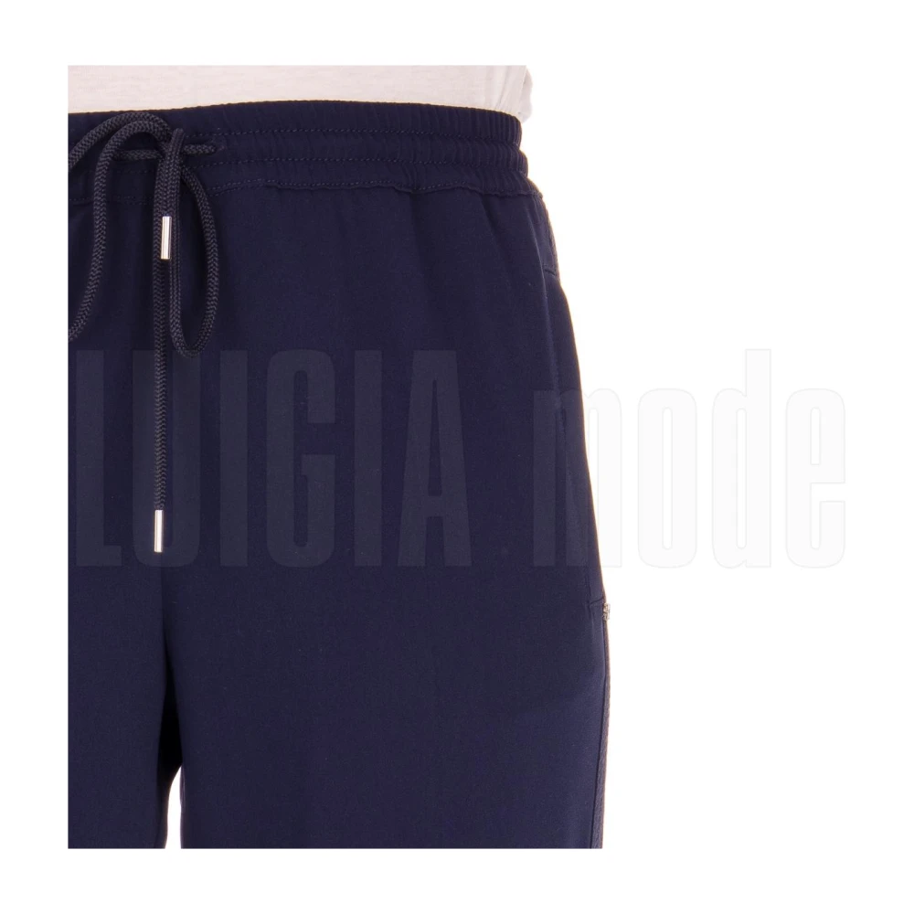 Max Mara Elegante Lange Broek Blue Dames