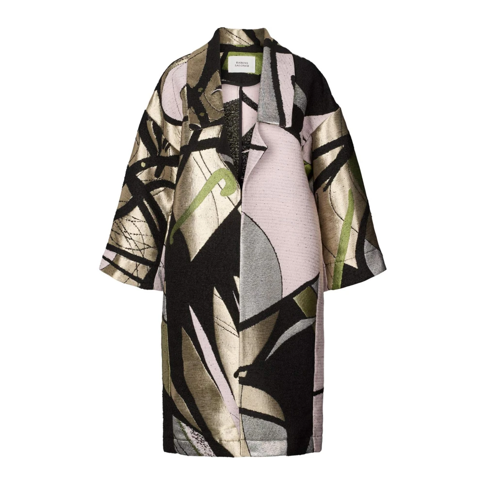 Rabens Saloner Tapestry Combo Jacquard Jas Multicolor Dames