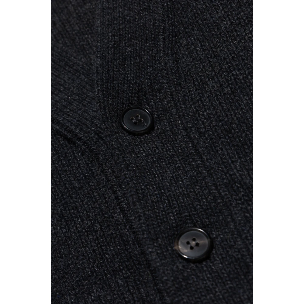 Palm Angels Cardigan met logo Gray Heren