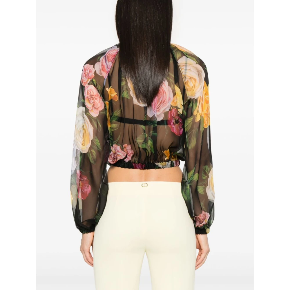 Dolce & Gabbana Elegant Nero E Rosa Topwear Ss25 Multicolor Dames