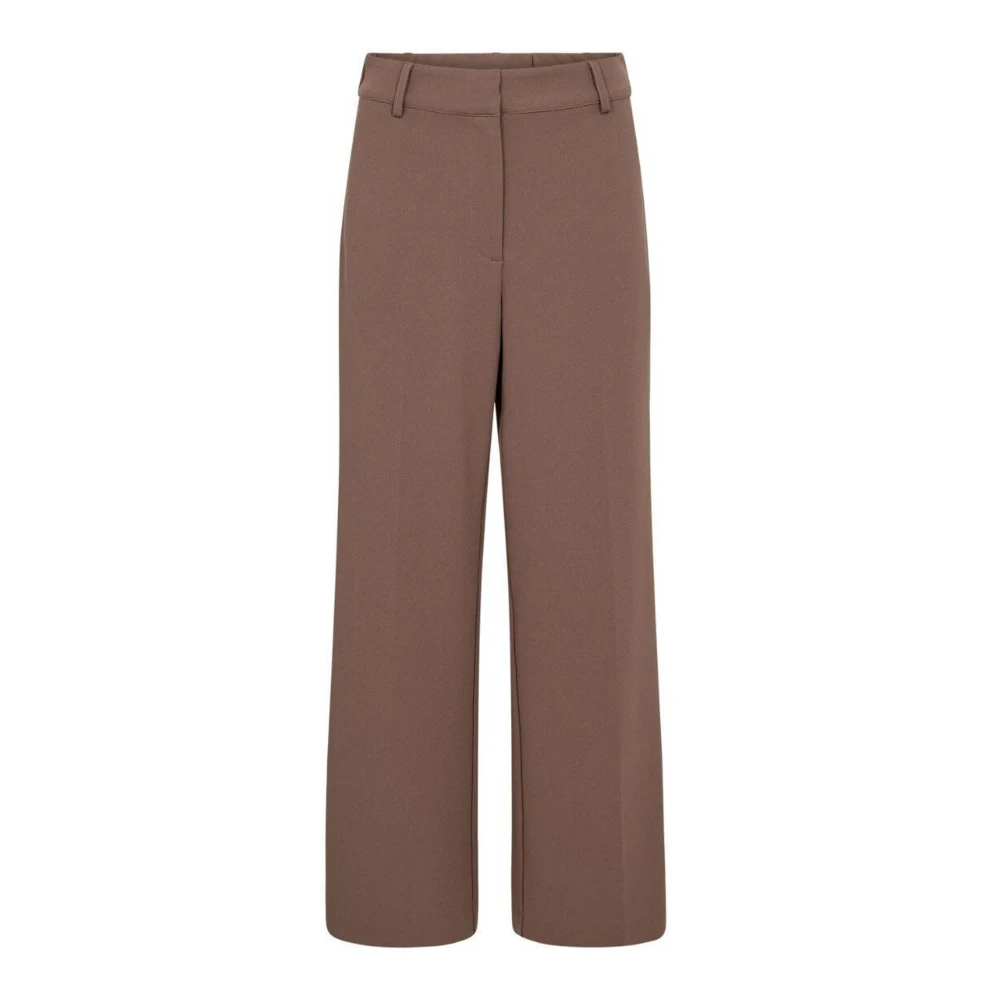 Co'couture Women's Brown Wide Trousers, Xl, Wide Trousers
