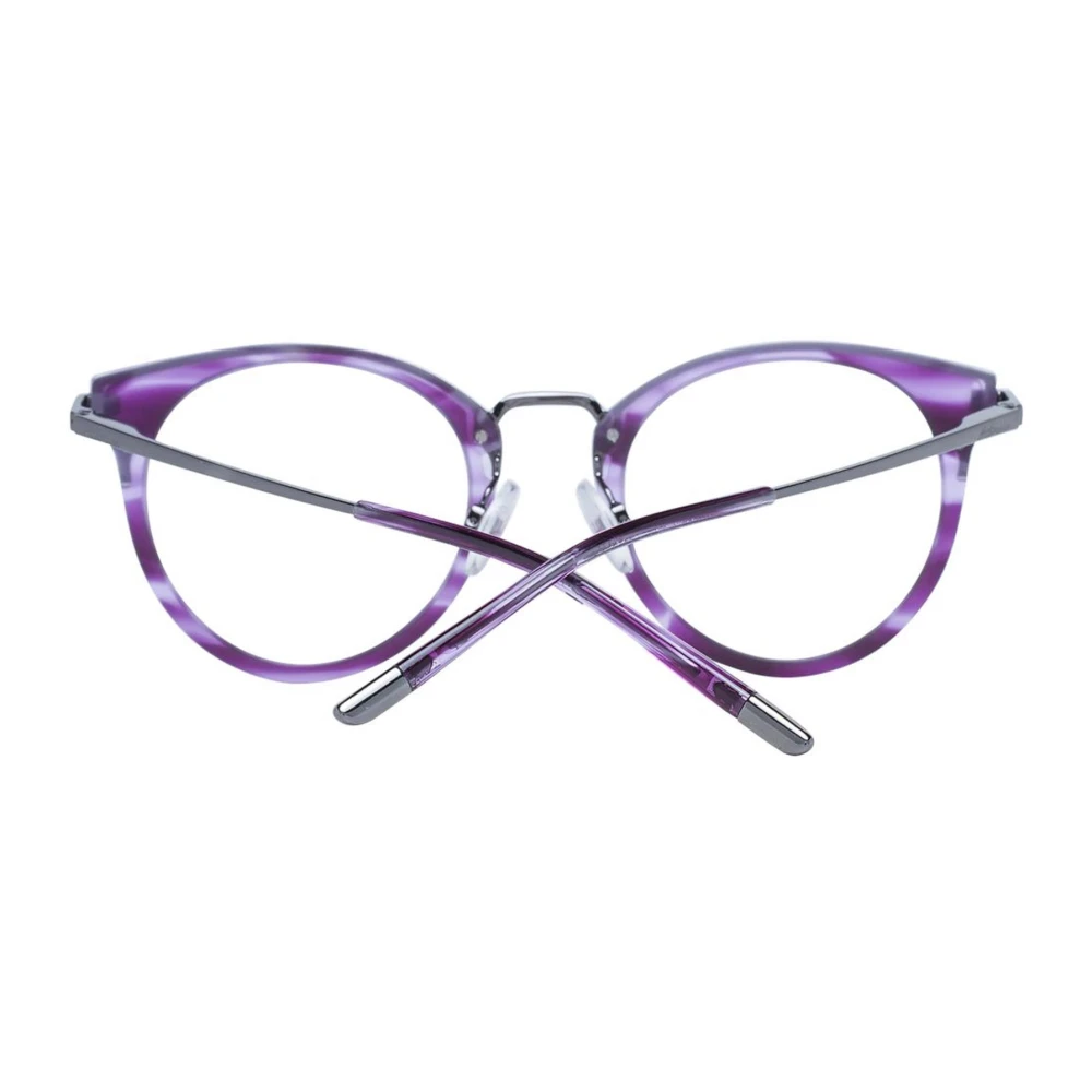 Ana Hickmann Paarse Ronde Acetaat Optische Monturen Purple Dames