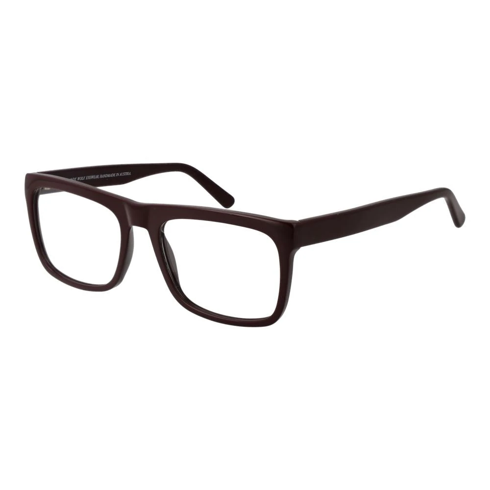Andy Wolf Unisex Brown Rectangle Optical Frames - Glasses - One Size- Accessories