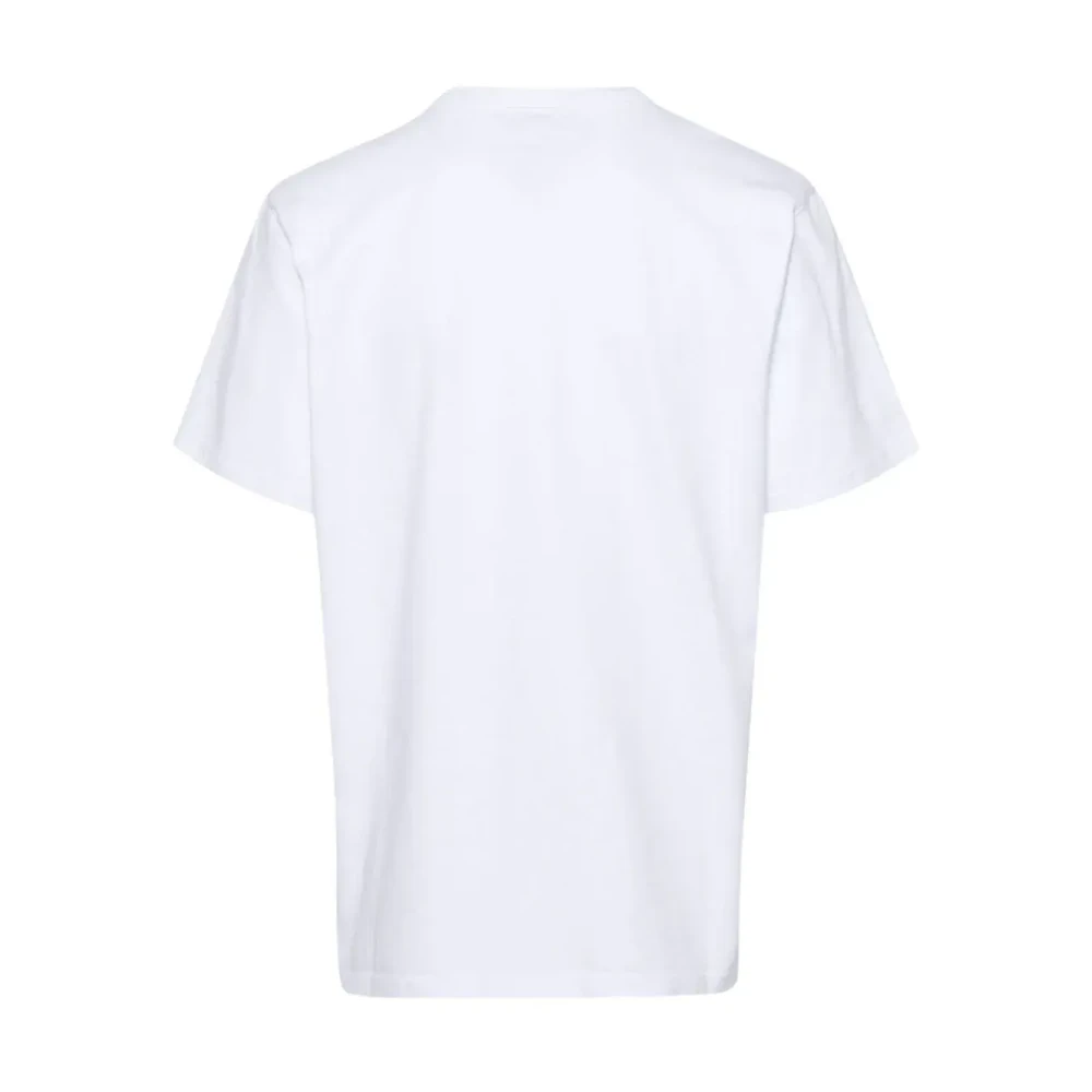 Woolrich Navy Logo T-shirt White Heren