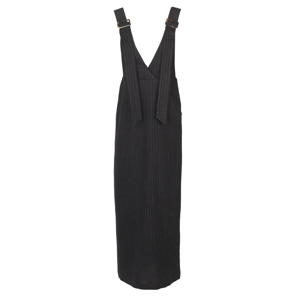 Alysi Elegante Jurk in Zwart Black Dames