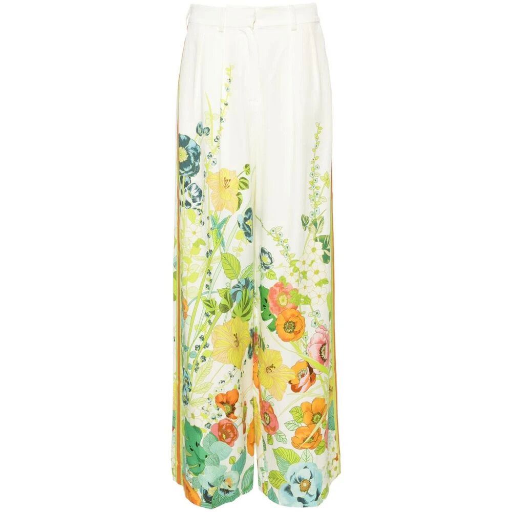 Alemais Bloemenprint Wijde Pijp Broek Multicolor Dames