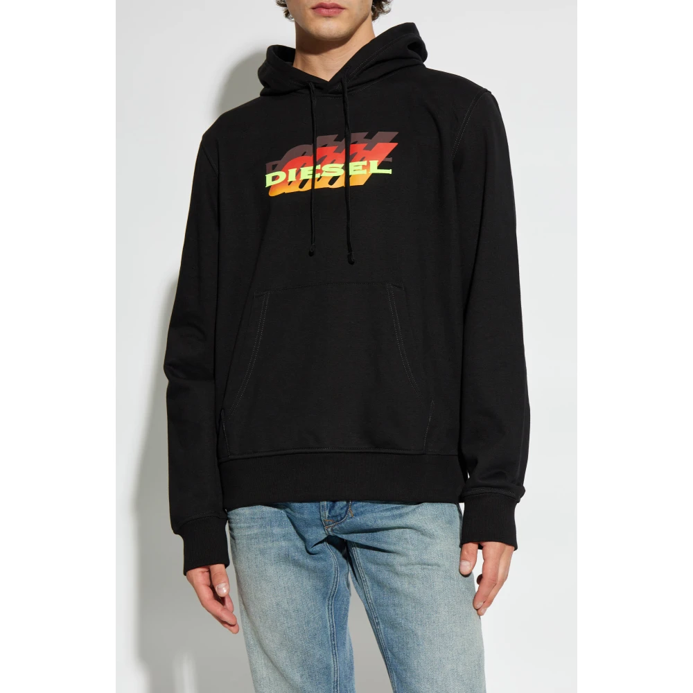 Diesel Hoodie S-Ginn-Hood-K41 Black Heren