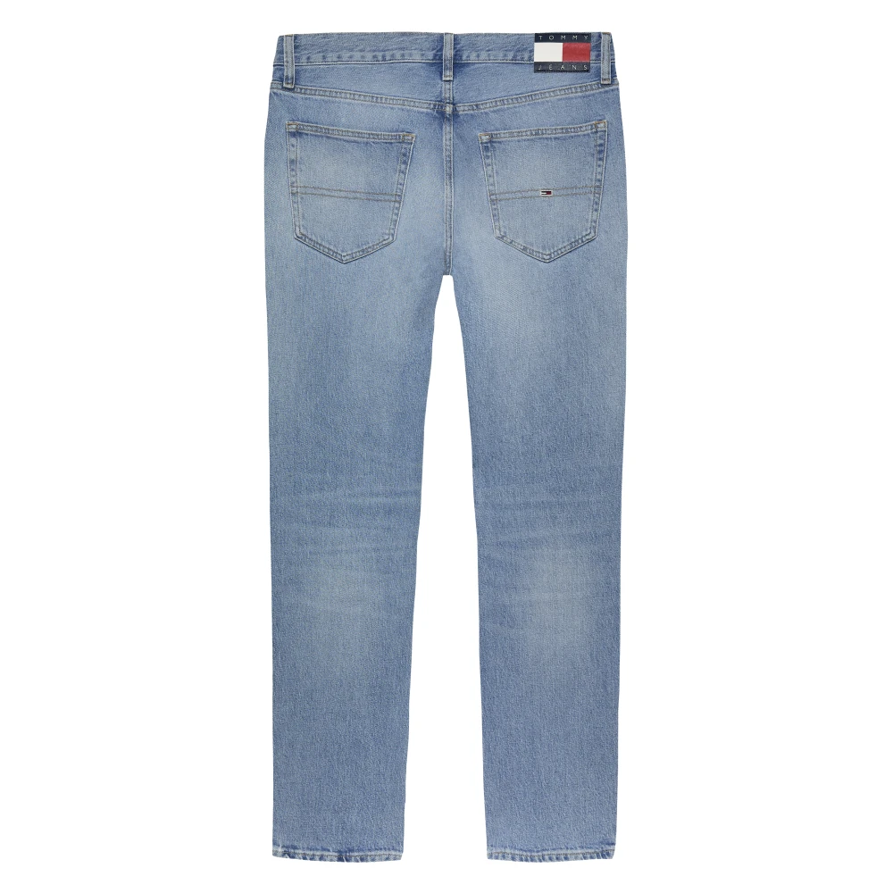 Tommy Jeans Blauwe Slim Fit Straight Leg Jeans Blue Heren