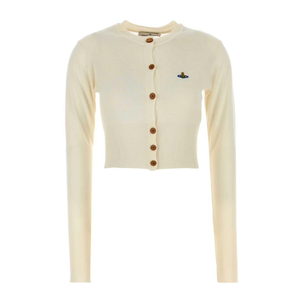 Vivienne Westwood Witte Katoen Kasjmier Cardigan Sweater White Dames
