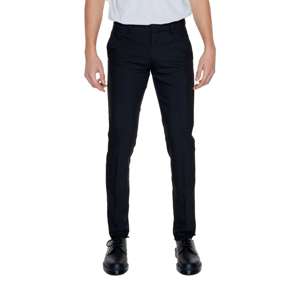 Antony Morato Men's Black Slim-Fit Trousers, 2XL, Mmts00028-Fa600255 Trousers