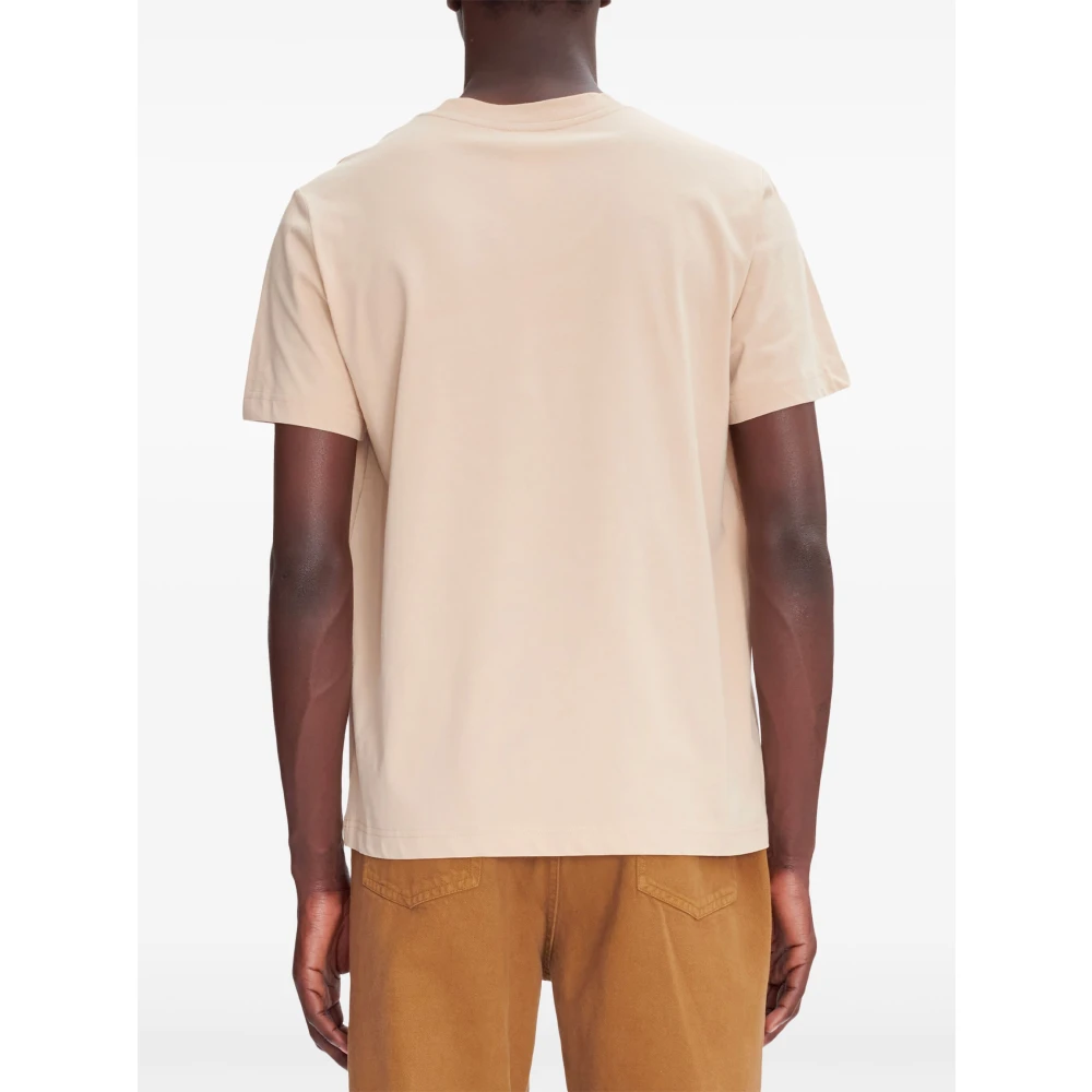 A.p.c. Katoenen T-shirt in klassieke stijl Beige Heren