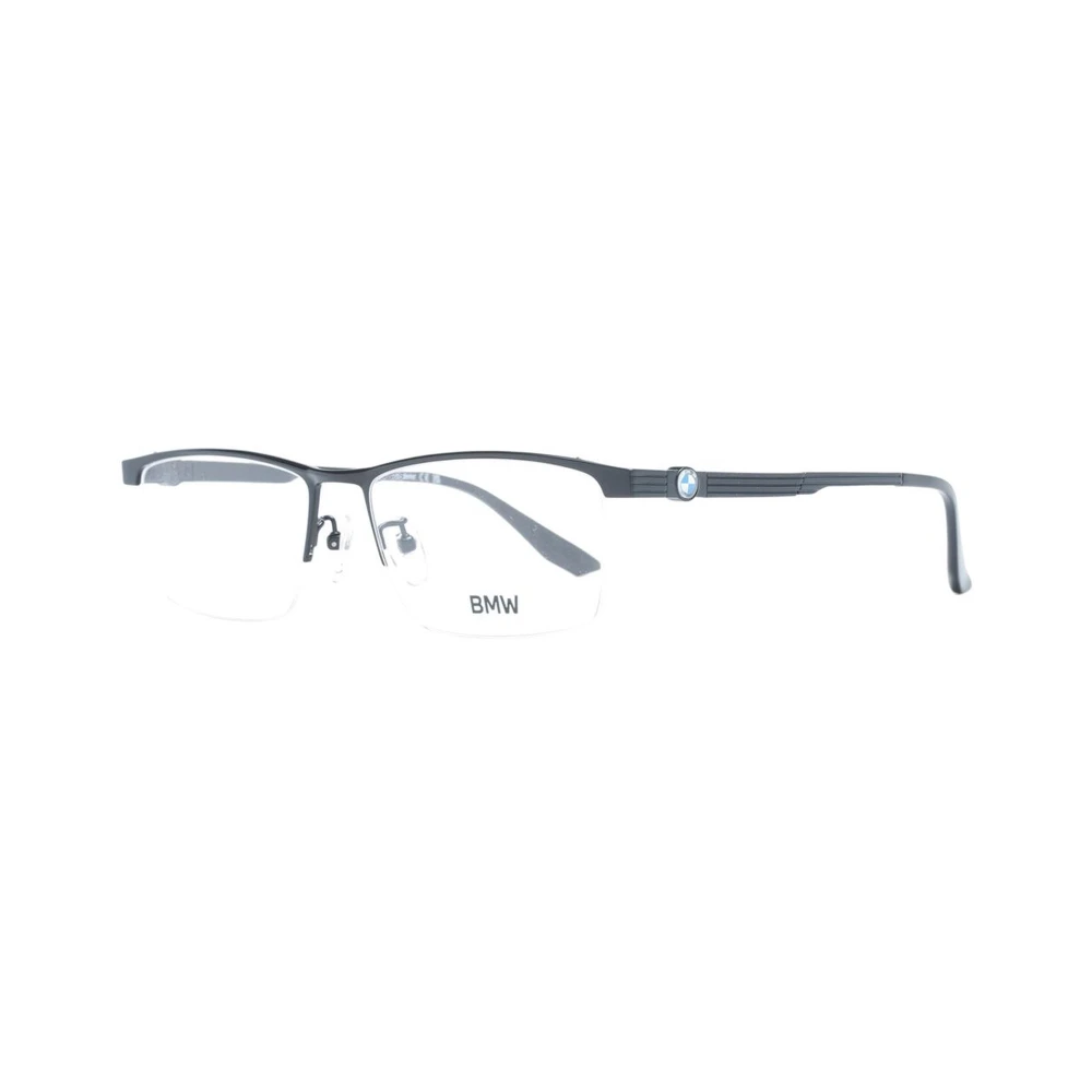 BMW Titanium Rechthoekige Optische Monturen Black Heren