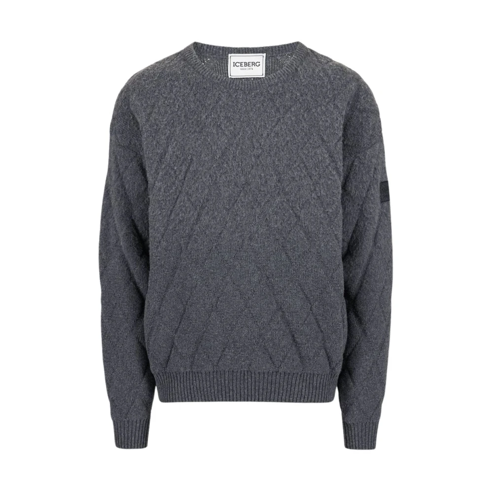 Iceberg Elegante trui met logo Gray Heren