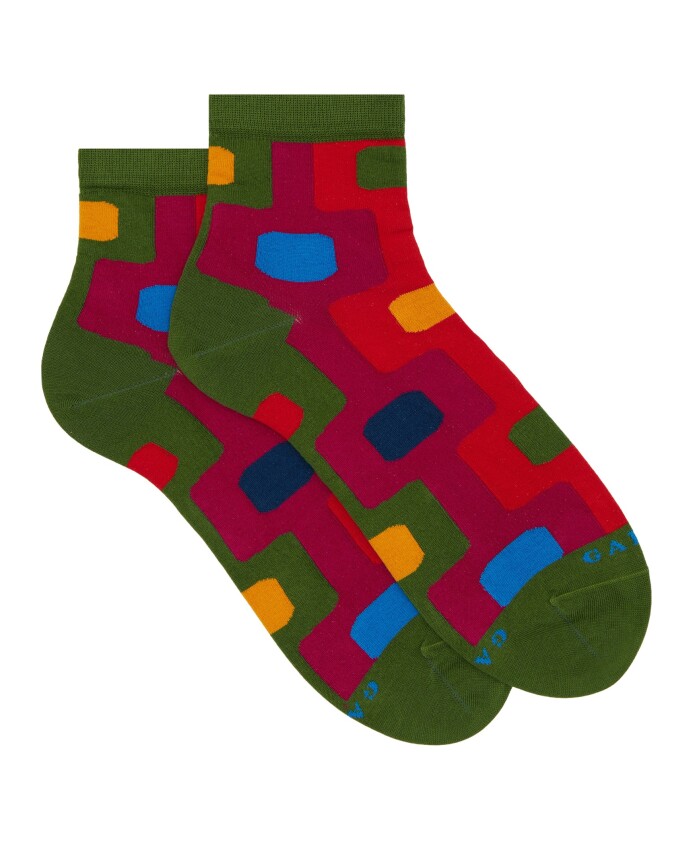 chaussettes-courtes-en-coton-vert-pour-femmes-avec-motif-ipanema
